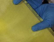 Tissus à l'épreuve des balles 1000d 200GSM d'Aramid de carbone de matériaux composites jaunes de fibre