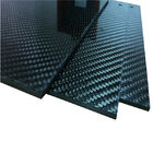 le tissu de fibre de carbone d'épaisseur de 6mm couvre mat du sergé 3K ou brillant résistant aux chocs