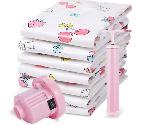 Sac de compression de stockage du vide 7um scellé par tirette